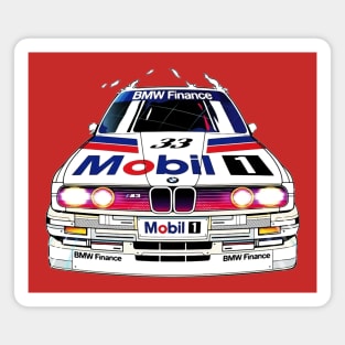 Vintage 1988 M3 E30 Racing Car Magnet